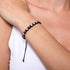 Silber | Kristallpavé Kikiballa Armband | Schwarz